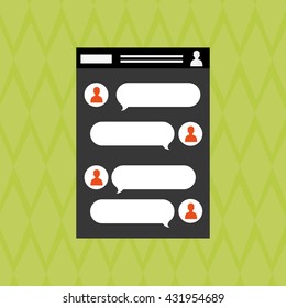 Communication design. bubble icon. Colorful design