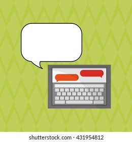 Communication design. bubble icon. Colorful design