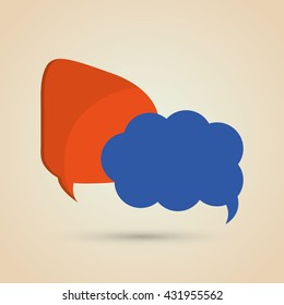 Communication design. bubble icon. Colorful design
