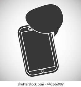 Communication design. bubble icon. Flat illustration