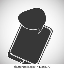 Communication design. bubble icon. Flat illustration