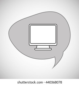 Communication design. bubble icon. Flat illustration