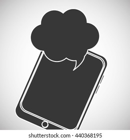 Communication design. bubble icon. Flat illustration