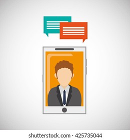 communication design. bubble icon. Isolated illustration 