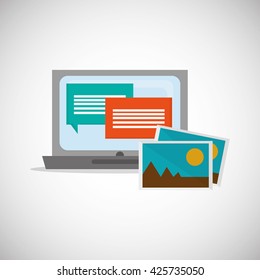 communication design. bubble icon. Isolated illustration 