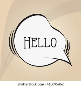 Communication design. bubble icon. talk and comic concept