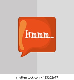 Communication design. bubble icon. talk and comic concept