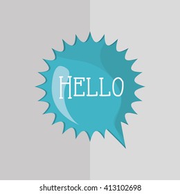 Communication design. bubble icon. talk and comic concept