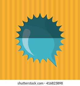 Communication design. bubble icon. talk and comic concept