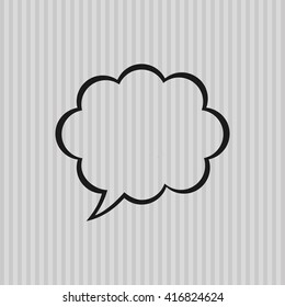 Communication design. bubble icon. talk and comic concept