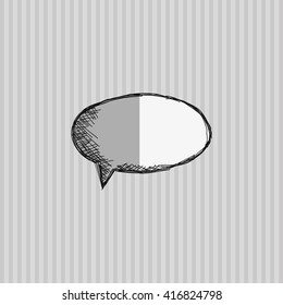 Communication design. bubble icon. talk and comic concept