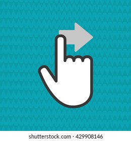 Communication design. Cursor icon. Colorful illustration , vector