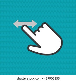 Communication design. Cursor icon. Colorful illustration , vector