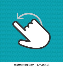 Communication design. Cursor icon. Colorful illustration , vector
