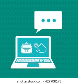 Communication design. Cursor icon. Colorful illustration , vector