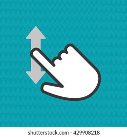 Communication design. Cursor icon. Colorful illustration , vector