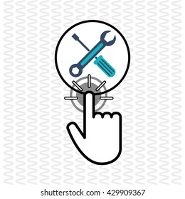 Communication design. Cursor icon. Colorful illustration , vector