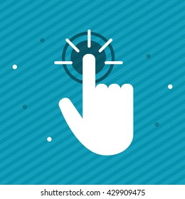 Communication design. Cursor icon. Colorful illustration , vector