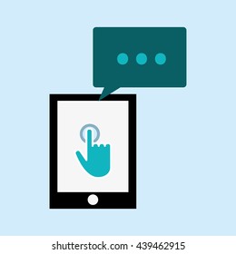 Communication design. Cursor icon. Colorful illustration , vector