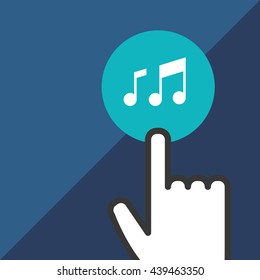 Communication design. Cursor icon. Colorful illustration , vector