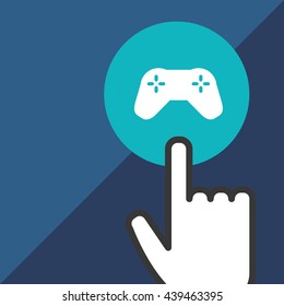 Communication design. Cursor icon. Colorful illustration , vector