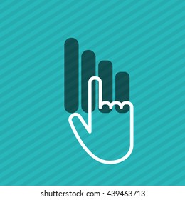 Communication design. Cursor icon. Colorful illustration , vector
