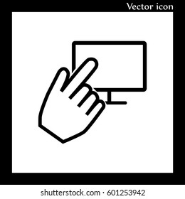 Communication design. Cursor icon. Colorful illustration , vector