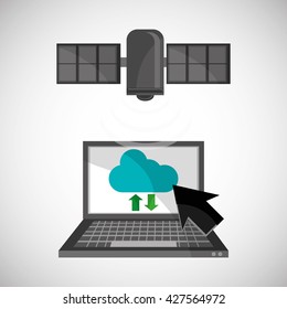 Communication design. Internet concept. Isolated illustration