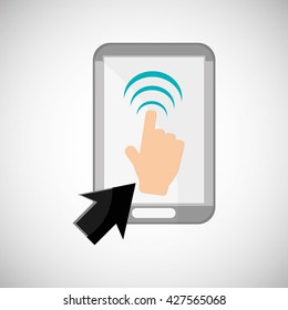 Communication design. Internet concept. Isolated illustration