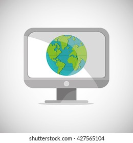 Communication design. Internet concept. Isolated illustration