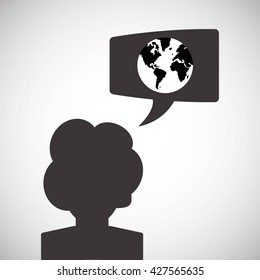 Communication design. Internet concept. Isolated illustration