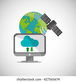 Communication design. Internet concept. Isolated illustration