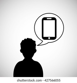 Communication design. Internet concept. Isolated illustration