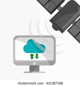 Communication design. Internet concept. Isolated illustration, vector