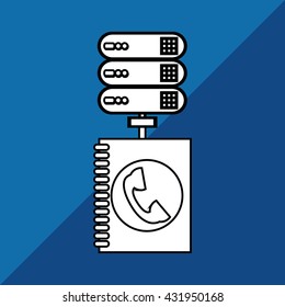 Communication design. Internet concept. Isolated illustration, vector