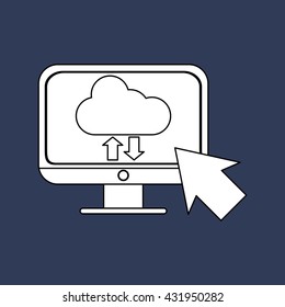 Communication design. Internet concept. Isolated illustration, vector