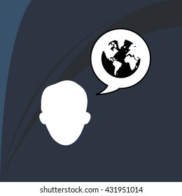 Communication design. Internet concept. Isolated illustration, vector