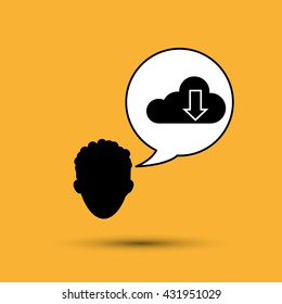 Communication design. Internet concept. Isolated illustration, vector