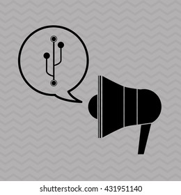 Communication design. Internet concept. Isolated illustration, vector