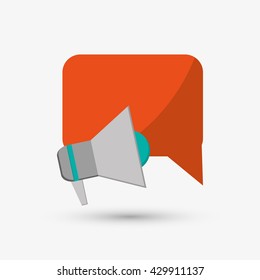 Communication design. Media icon. Flat illustration