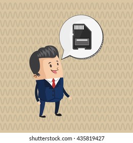 Communication design. Media icon. Flat illiustration, vector graphic