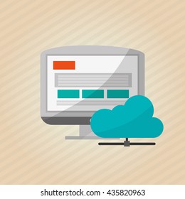 Communication design. Media icon. Flat illiustration, vector graphic