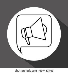 Communication design. Media icon. Flat illustration