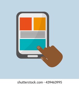 Communication design. Media icon. Flat illustration
