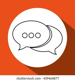 Communication design. Media icon. Flat illustration
