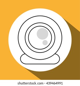 Communication design. Media icon. Flat illustration