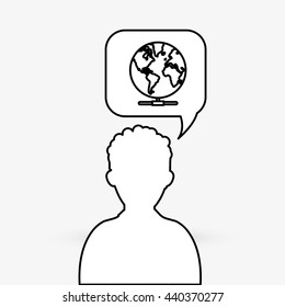Communication design. Media icon. Flat illustration, vector 