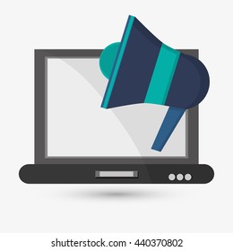 Communication design. Media icon. Flat illustration, vector 