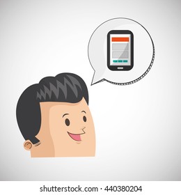 Communication design. Media icon. Flat illustration, vector graphic