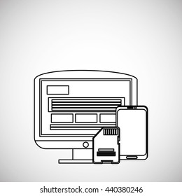 Communication design. Media icon. Flat illustration, vector graphic